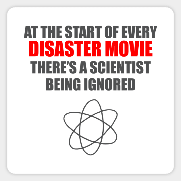 Disaster Movie Scientist Sticker by bullshirter